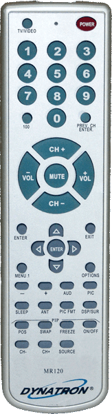 Toshiba type - replacement remote control